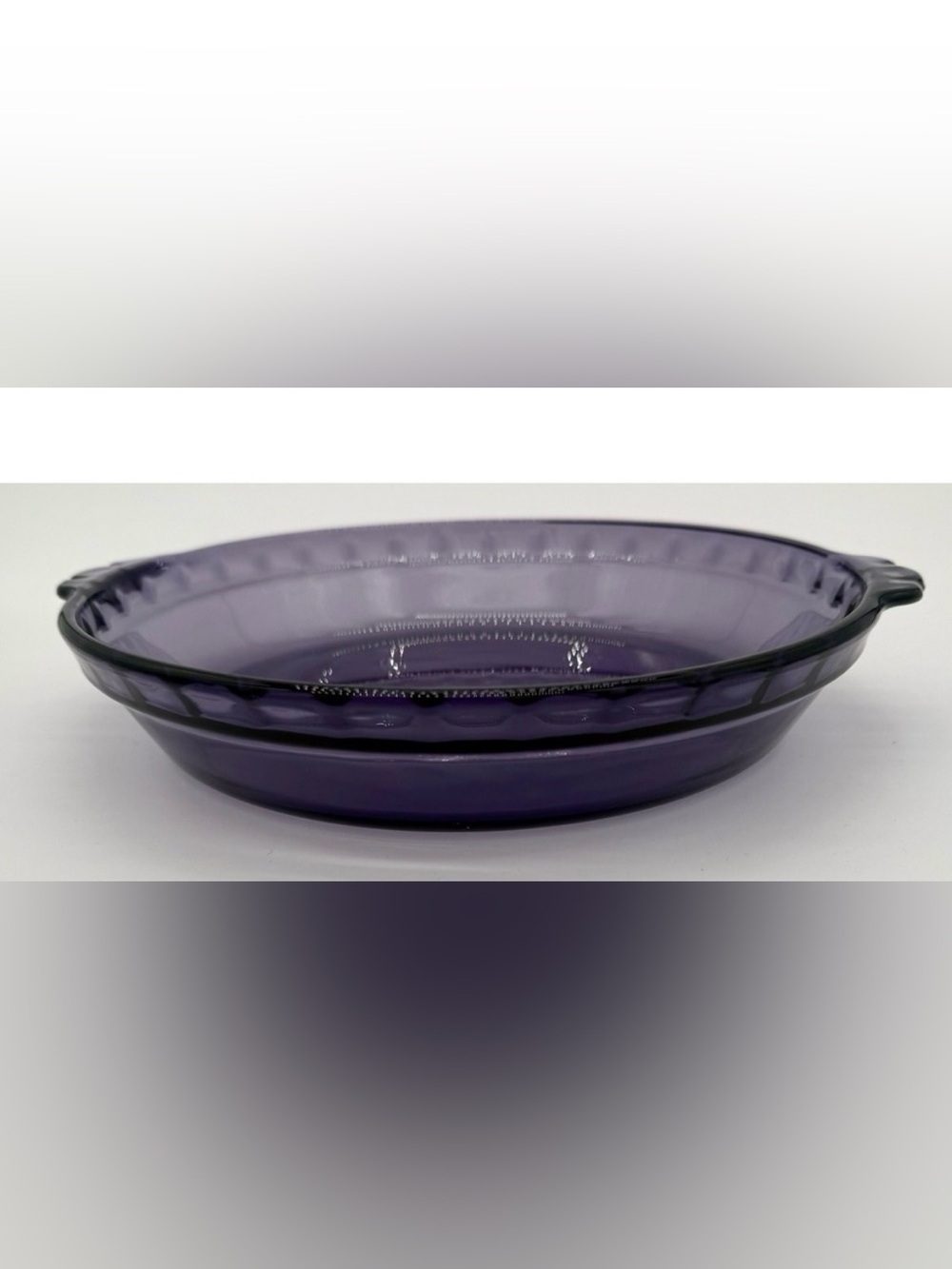 Vintage Amethyst Purple Pie Dish 9.5